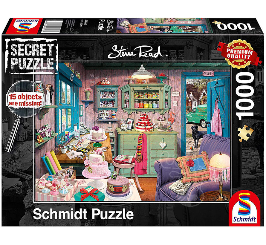 Schmidt Secret Puzzle - Grandma's Coffee Shop Puzzle 1000pcs - Import