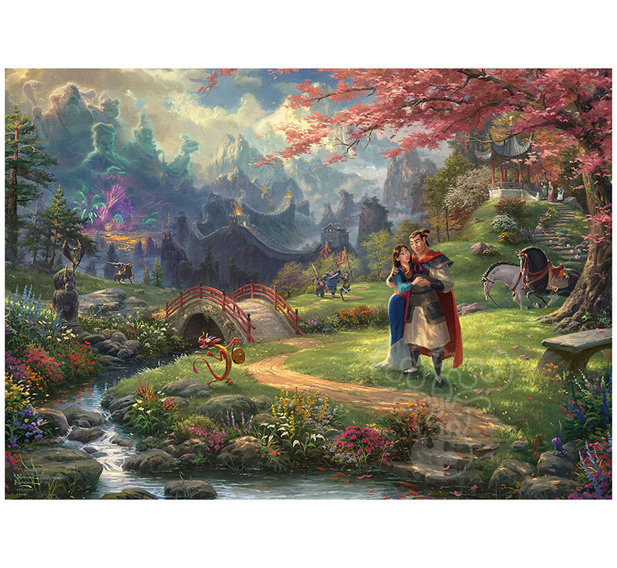 Schmidt Thomas Kinkade - Disney Mulan Blossoms of Love Puzzle 1000pcs - Import
