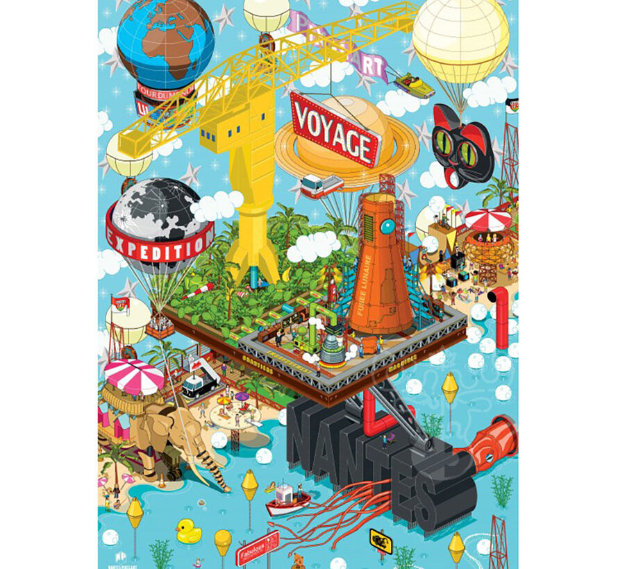 Grafika Nantes - Grue Titan Puzzle 1000pcs