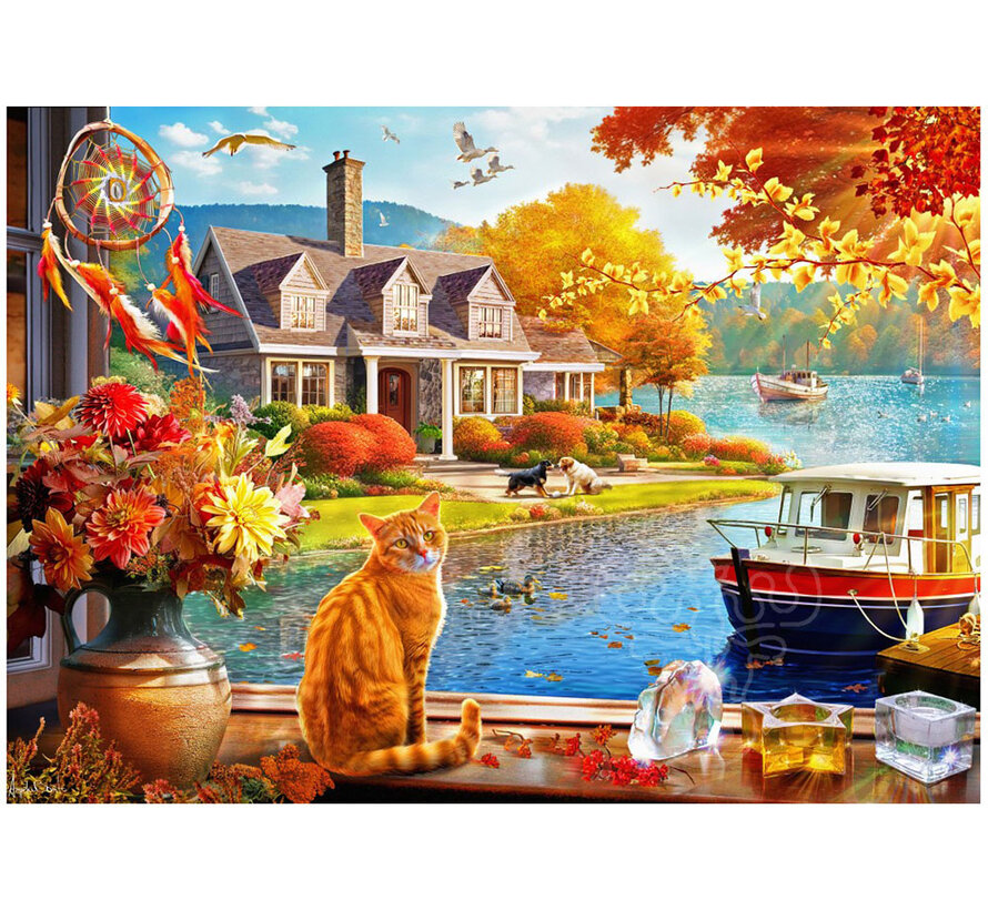 Bluebird Crisp Fall View Puzzle 500pcs