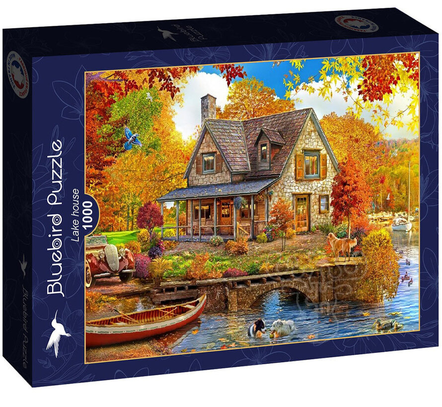 Bluebird Lake House Puzzle 1000pcs