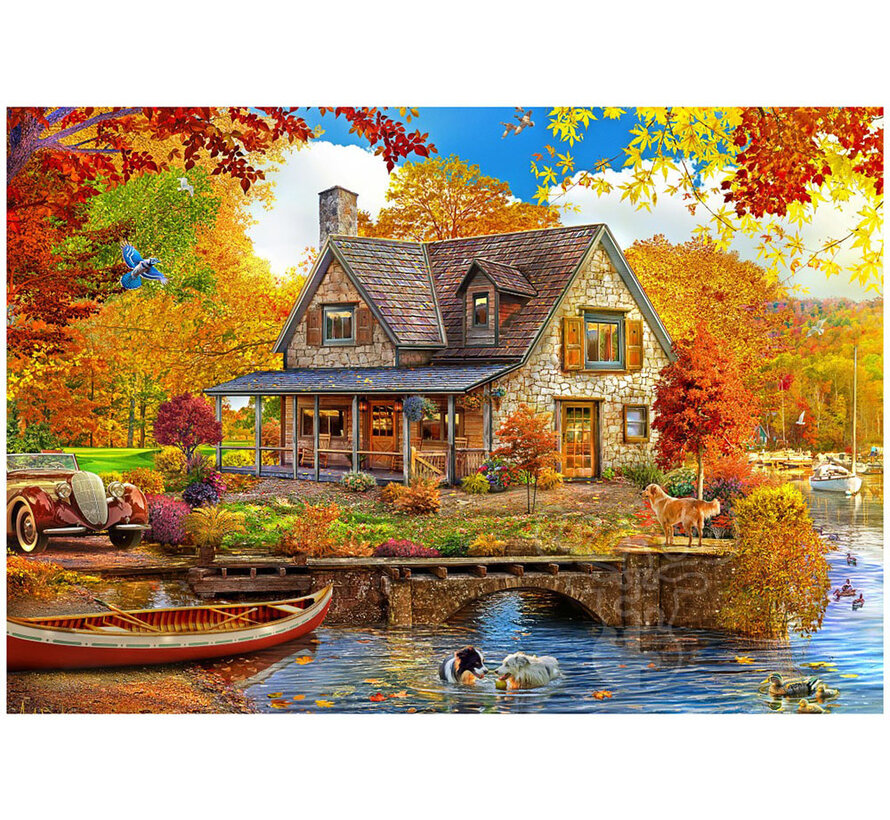 Bluebird Lake House Puzzle 1000pcs
