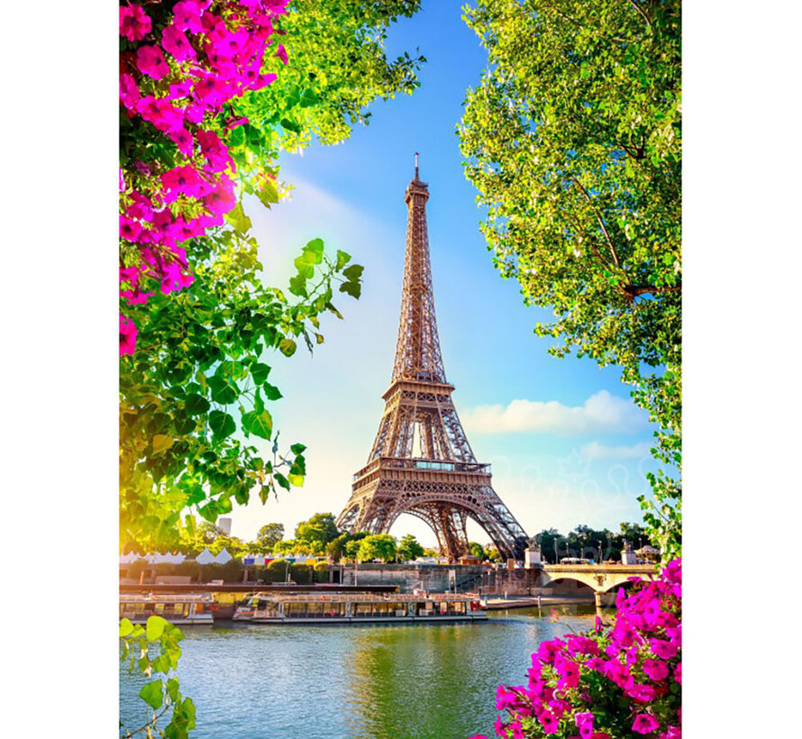 Bluebird Tour Eiffel au Printemps Puzzle 500pcs