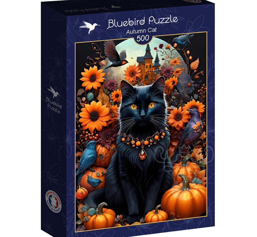 Bluebird Autumn Cat Puzzle 500pcs