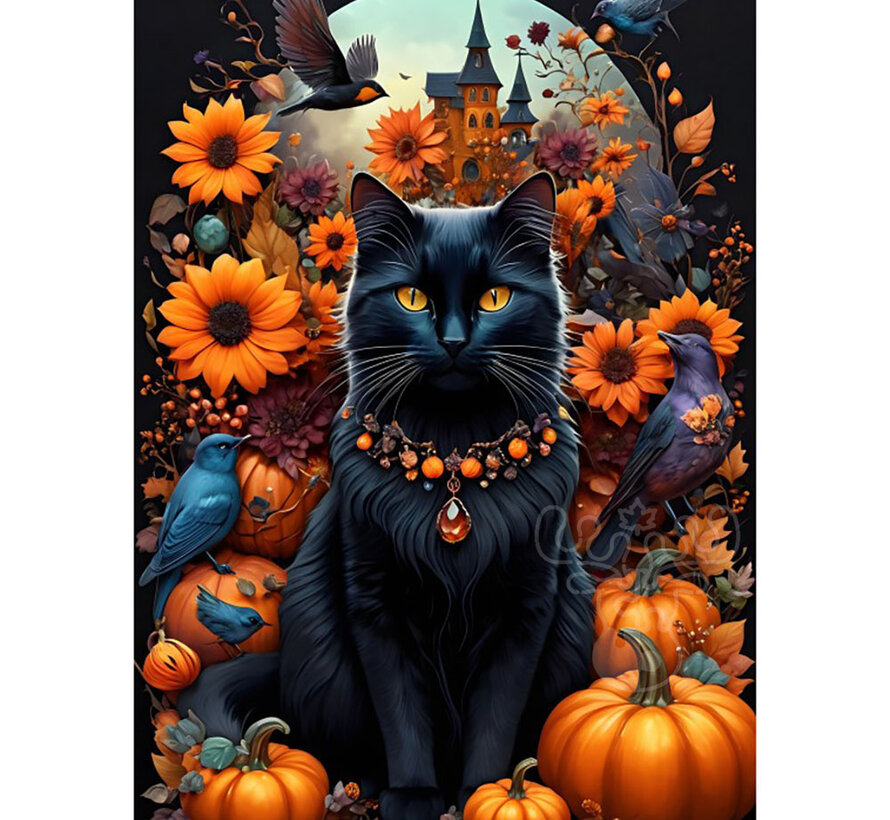 Bluebird Autumn Cat Puzzle 500pcs