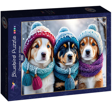 Bluebird Bluebird Doggies in the Winter Puzzle 300pcs