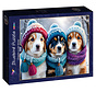 Bluebird Doggies in the Winter Puzzle 300pcs