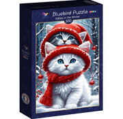 Bluebird Bluebird Kitties in the Winter Puzzle 300pcs