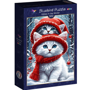 Bluebird Bluebird Kitties in the Winter Puzzle 300pcs