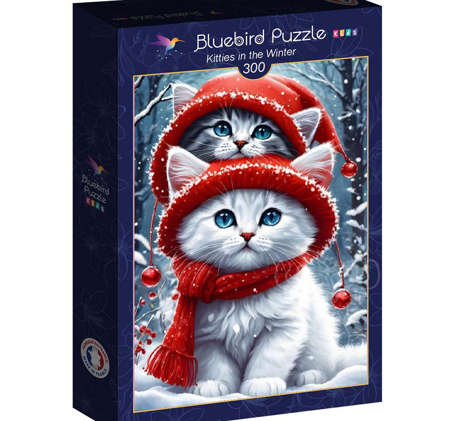 Bluebird Kitties in the Winter Puzzle 300pcs