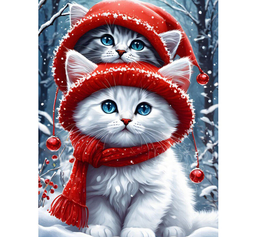 Bluebird Kitties in the Winter Puzzle 300pcs