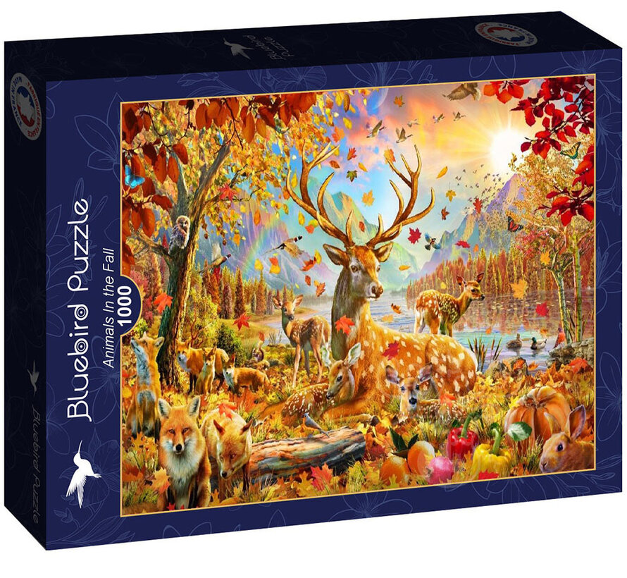 Bluebird Animals In the Fall Puzzle 1000pcs