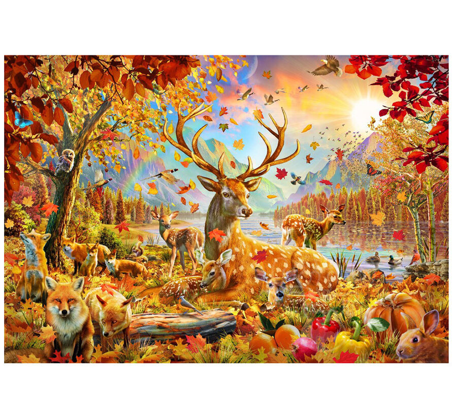 Bluebird Animals In the Fall Puzzle 1000pcs