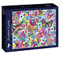 Bluebird Fleurs et Papillons Puzzle 1000pcs