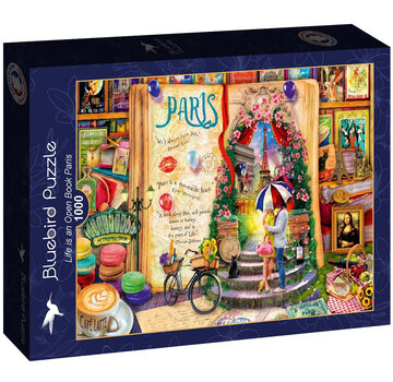 Bluebird Bluebird Life is an Open Book Paris Puzzle 1000pcs