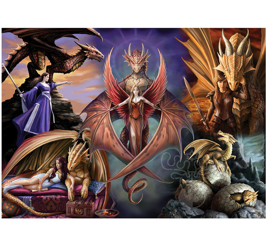 Bluebird Anne Stokes - Dragon Fellowship Puzzle 1000pcs