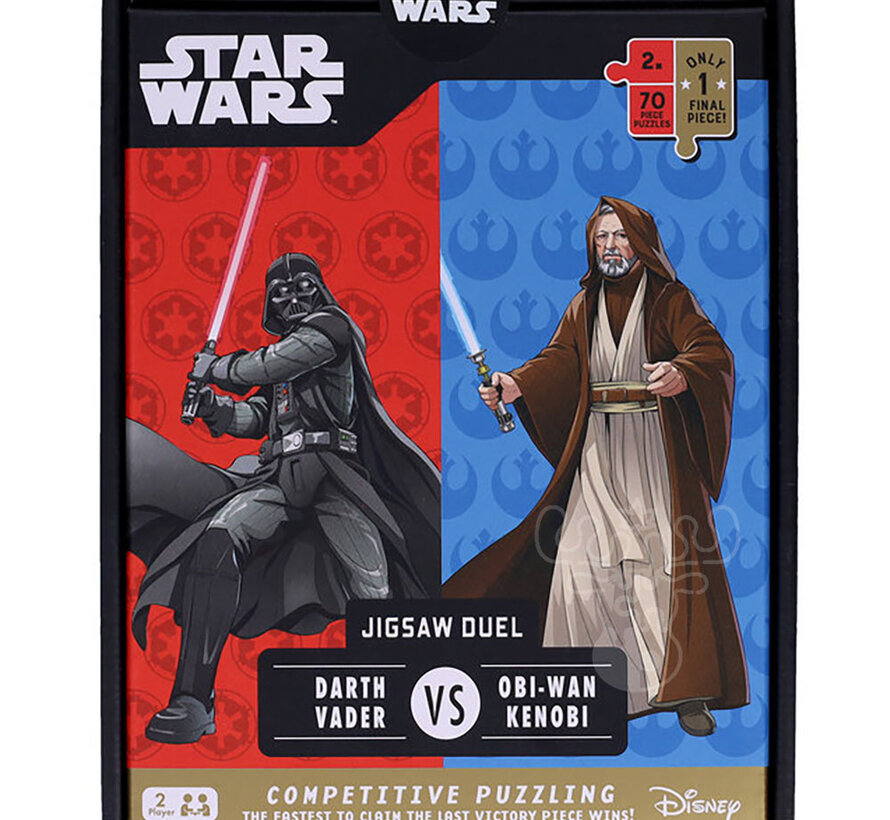 Ridley's Star Wars Jigsaw Duel Darth Vader vs Obi Wan Kenobi Puzzle 2 x 70pcs