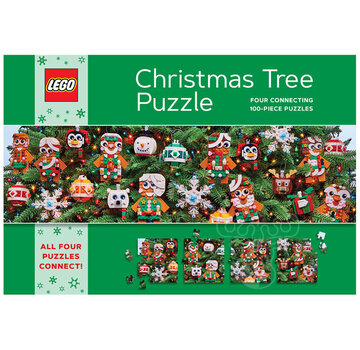 Chronicle Books Chronicle LEGO Christmas Tree Puzzle 4 x 100pcs
