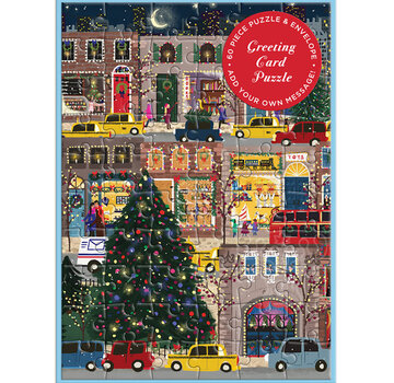 Galison Galison Joy Laforme Winter Lights Greeting Card Puzzle 60pcs