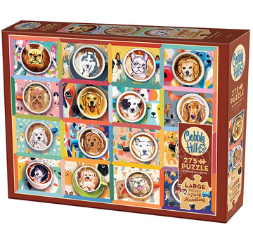 Cobble Hill Puzzles Cobble Hill Puppy Lattes Easy Handling Puzzle 275pcs