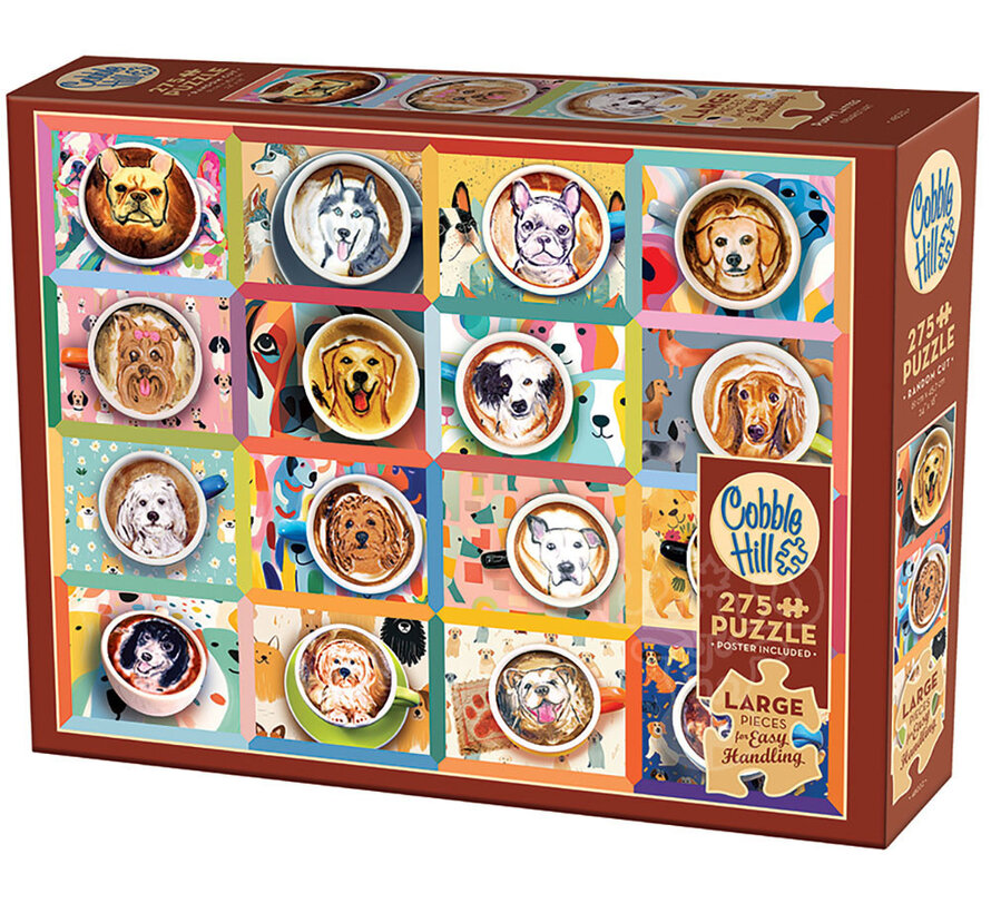 Cobble Hill Puppy Lattes Easy Handling Puzzle 275pcs