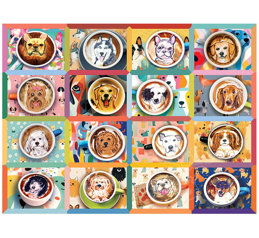 Cobble Hill Puppy Lattes Easy Handling Puzzle 275pcs