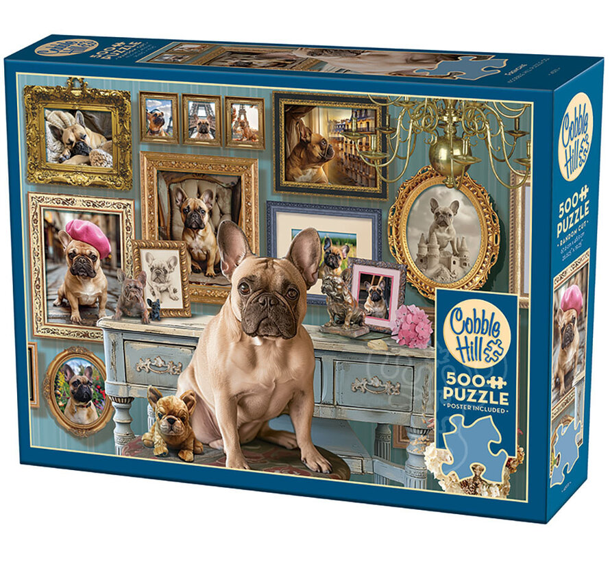 Cobble Hill Frenchie Puzzle 500pcs