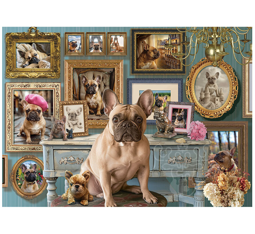Cobble Hill Frenchie Puzzle 500pcs