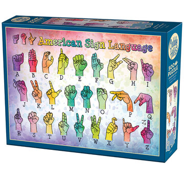 Cobble Hill Puzzles Cobble Hill American Sign Language Puzzle 500pcs
