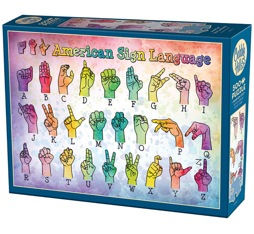 Cobble Hill American Sign Language Puzzle 500pcs