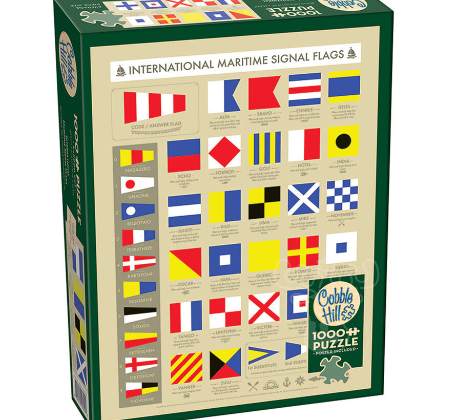 Cobble Hill International Maritime Signal Flags Puzzle 1000pcs