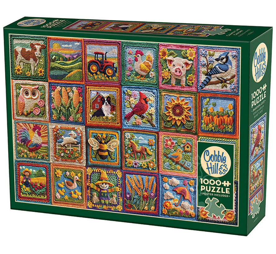 Cobble Hill Country Life Crochet Puzzle 1000pcs