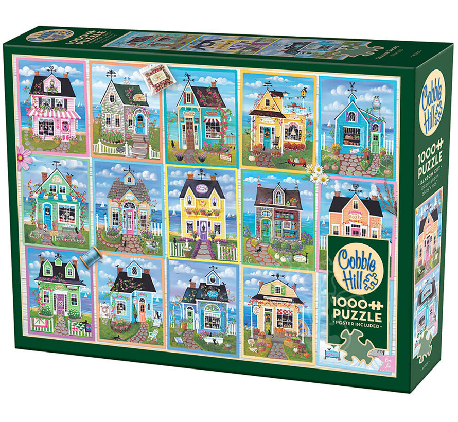 Cobble Hill Seaside Shops Puzzle 1000pcs
