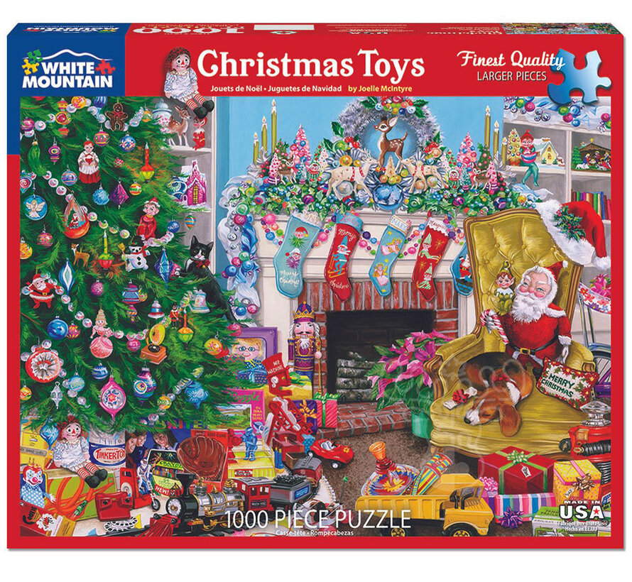 WMP Christmas White Mountain Christmas Toys Puzzle 1000pcs