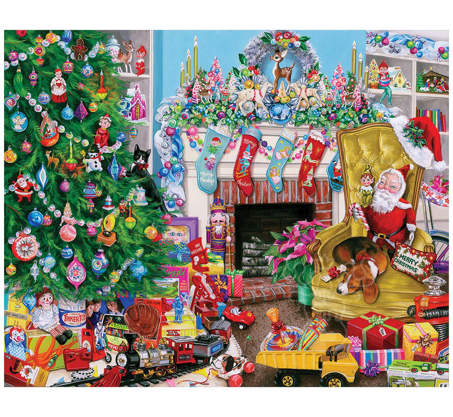 WMP Christmas White Mountain Christmas Toys Puzzle 1000pcs