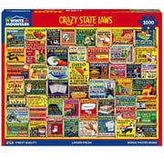 White Mountain White Mountain Crazy State Laws Puzzle 1000pcs