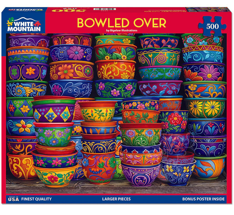 White Mountain Bowled Over Puzzle 500pcs