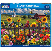 White Mountain White Mountain Sunday Gathering Puzzle 500pcs