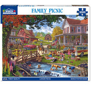 White Mountain White Mountain Family Picnic Puzzle 1000pcs