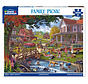 White Mountain Family Picnic Puzzle 1000pcs