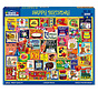 White Mountain Happy Birthday Puzzle 1000pcs