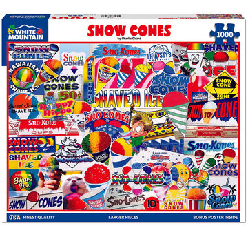 White Mountain White Mountain Snow Cones Puzzle 1000pcs