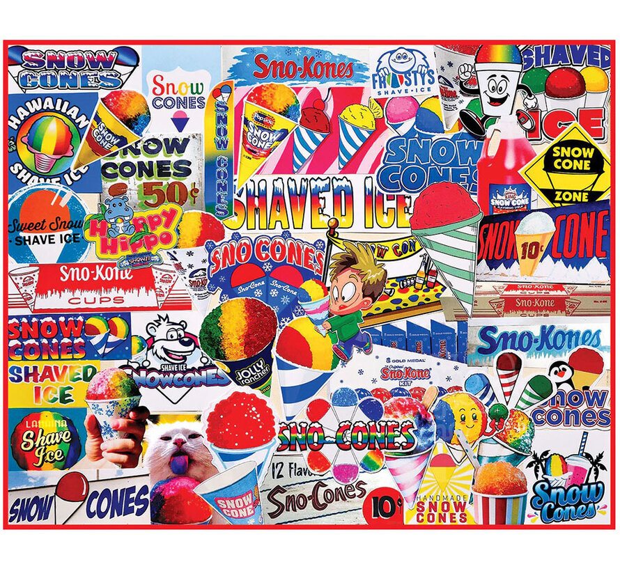 White Mountain Snow Cones Puzzle 1000pcs