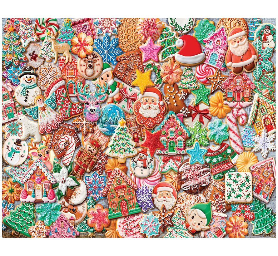 White Mountain Christmas Cookies Puzzle 1000pcs
