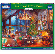 White Mountain White Mountain Christmas At The Cabin Puzzle 1000pcs