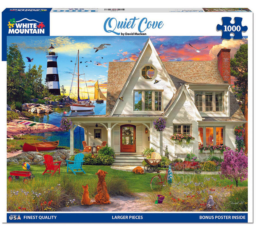 White Mountain Quiet Cove Puzzle 1000pcs