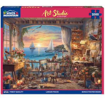 White Mountain White Mountain Art Studio Puzzle 1000pcs