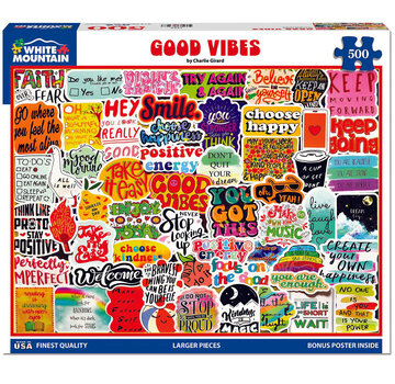 White Mountain White Mountain Good Vibes Puzzle 500pcs