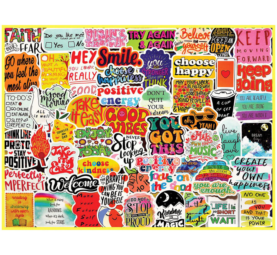 White Mountain Good Vibes Puzzle 500pcs