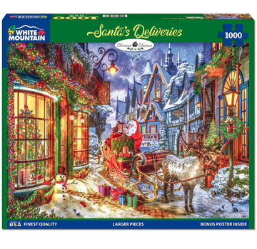 White Mountain WMP Christmas White Mountain Santa’s Deliveries Puzzle 1000pcs